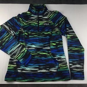 Fila Sport Half Zip Performance Zebra Jacket Women’s Small
